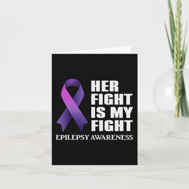 Carte Son combat est My Fight Epilepsy Awareness Support (Devant)