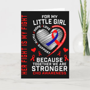 Carte Son Combat Petite Fille Maladie Cardiaque Congénit