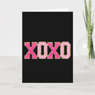 Carte Son Crewneck Brodé Xoxo la Saint-Valentin