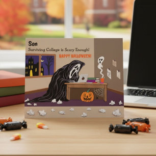 Carte Son Faucheur Loin Au Halloween De L'université