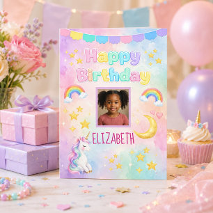 Carte Son jour magique Licorne Anniversaire