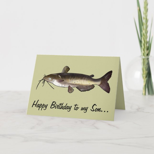 Carte Son Joyeux Anniversaire : Catfish (Devant)