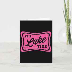 Carte Son Lac Time, Retro Lake Life, Summer Lake Days V