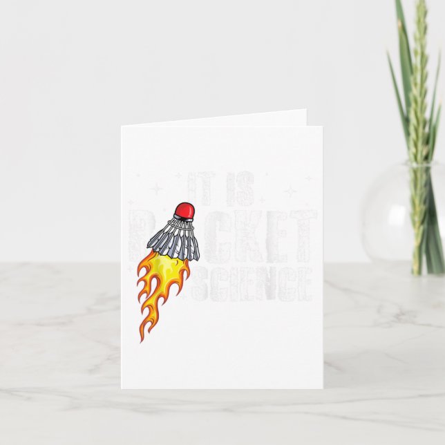 Carte Son Racket Science Graphisme Badminton Player Shut (Devant)