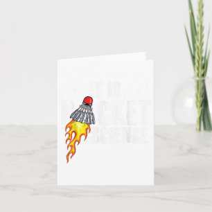 Carte Son Racket Science Graphisme Badminton Player Shut