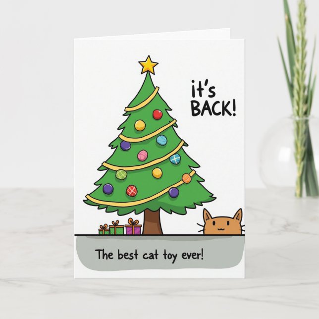 Carte Son Retour Le Meilleur Jouet Pour Chat (Devant)