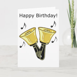 Carte Sonneries de cloches à main - Joyeux Anniversaire
