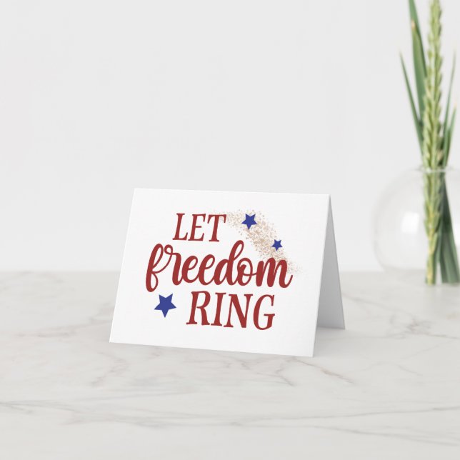Carte Sonnez la Liberté 4 juillet (Devant)