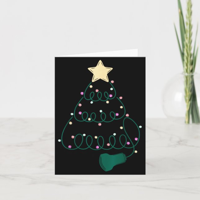 Carte Sonographer Christmas Tree Ultrasound Mfm Sonograp (Devant)