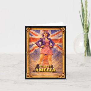Carte Sont amelia union jack vintage britannique royaume