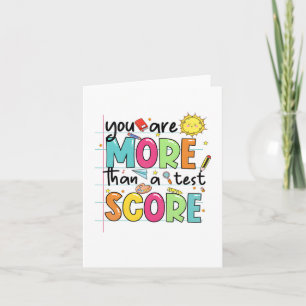 Carte Sont Plus Qu'Un Test Score Enseignant Test Da Test