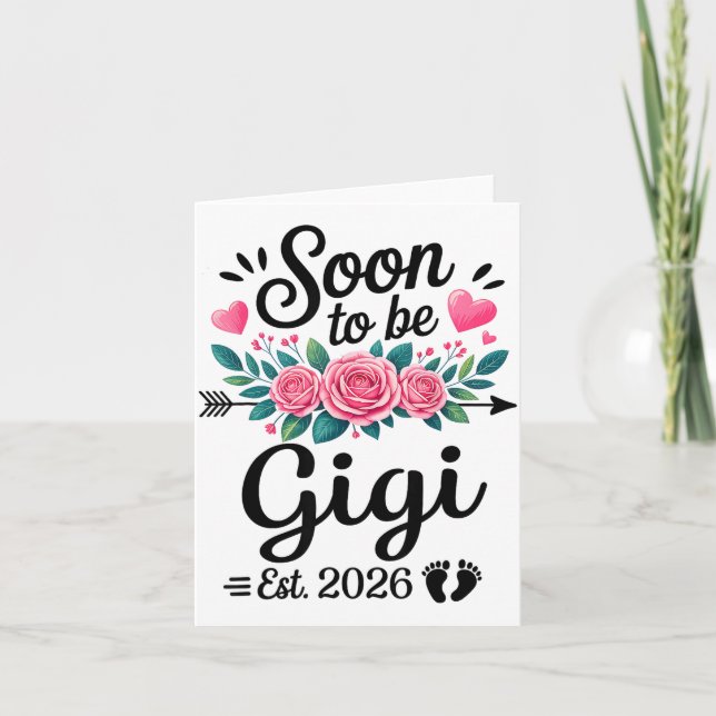 Carte Soon To Be Gigi 2026 Announcement Promoted To Gigi (Devant)