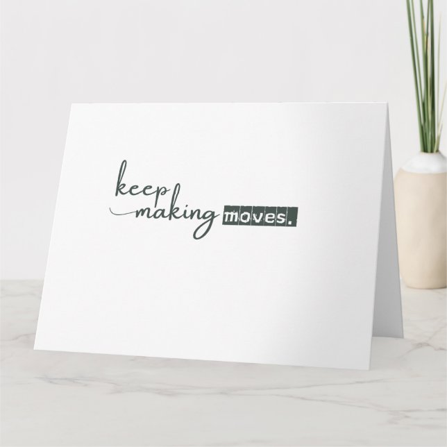 Carte Sophistiqué minimaliste (Devant)