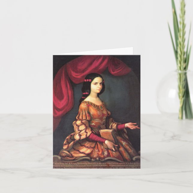 Carte Sor Juana a los 15 años J. Les Beaux-Arts de Sánch (Devant)