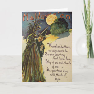Carte Sorcier l'Homme dans la Lune (Carte de Halloween V