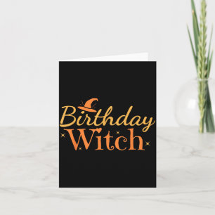 Carte Sorcière d'anniversaire T-shirt drôle d'Halloween