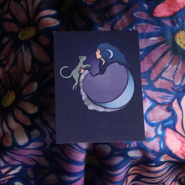 Carte Sorcière de chat de déesse de lune (Créateur téléchargé)