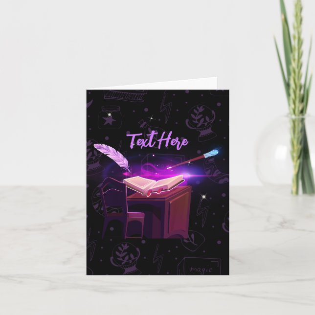 Carte sorcière de livre magique  (Devant)