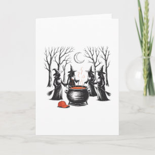 Carte Sorcière effrayante Halloween Anti Trump Féministe