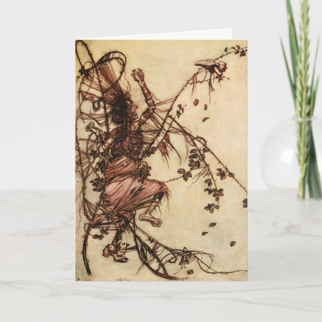 Carte Sorcière empêtrée dans les épines par Arthur Rackh (Devant)