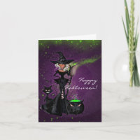 Sorcière fascinante de partie de Halloween dans le