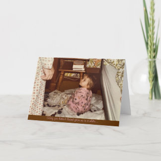 Carte "sorry i haven't written" greeting card 