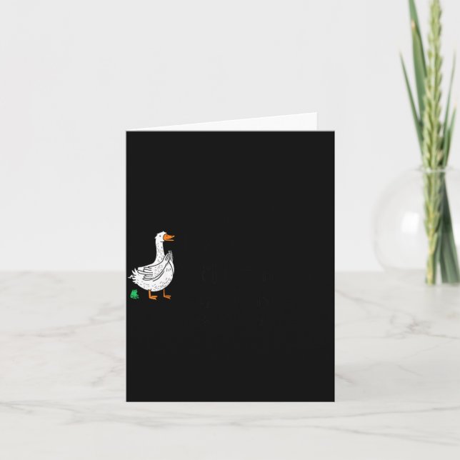 Carte Sorry I'm Late Funny Goose Christian Bible Verse F (Devant)