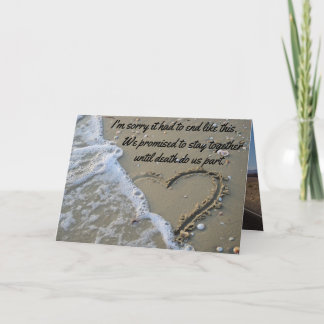 Carte Sorry It Had To End Like This Funny Put-Down Bye 2