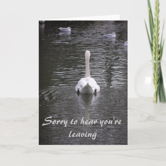 Carte Sorry you're leaving Card (Devant)