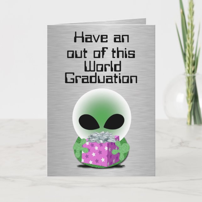 Carte Sortie de ce Monde graduation (Devant)