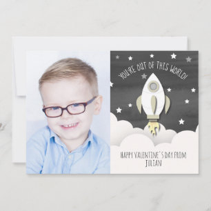 Carte Sortie de ce monde Photo Espace classe Valentine