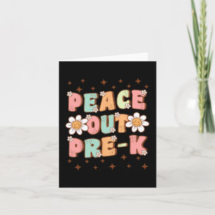 Carte Sortie Pré-k Mignonne Dernière Journée De La Prima