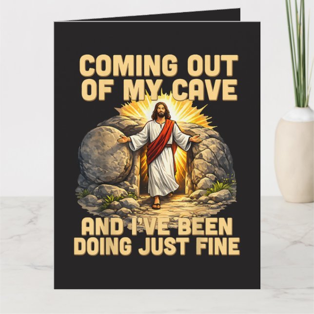 Carte Sortir de ma grotte La Résurrection de Jésus  (Devant)