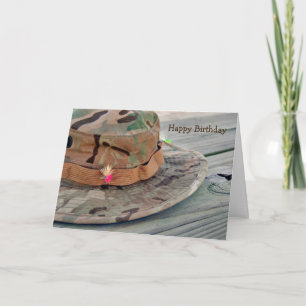 Carte Souhait d'anniversaire pour pêcheur