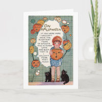 Souhait vintage de Halloween vous étiez ici,