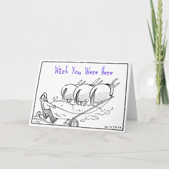 Carte Souhait vous étiez ici (Devant)