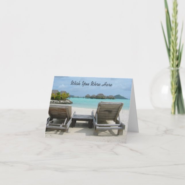 Carte Souhait vous étiez ici note (Devant)