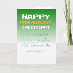 Carte Souhaite d'anniversaire drôle de femme