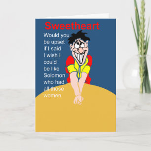 Carte Souhaite d'anniversaire drôle de femme