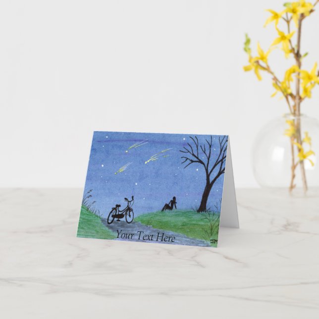 Carte Souhaiter une étoile (Fleur jaune)