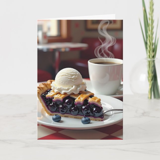 Carte Souhaitez-vous un joli anniversaire | Tarte et gla (Devant)