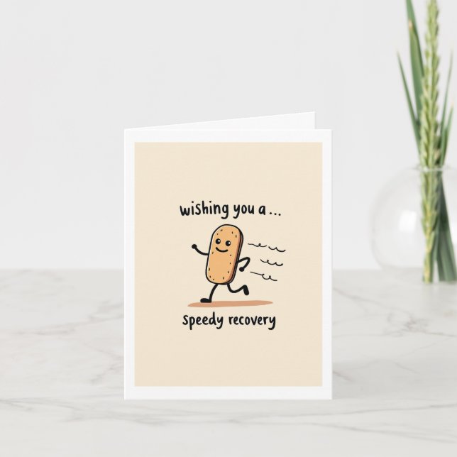 Carte Souhaitez-Vous Une Récupération Rapide Soyez Bien  (Devant)