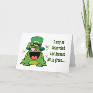 CARTE SOUHAITS D'ANNIVERSAIRE AMUSANTS DE ****SILLY FROG