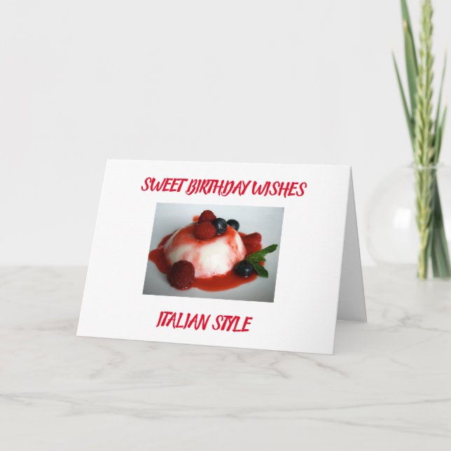 CARTE *SOUHAITS D'ANNIVERSAIRE DOUX POUR VOUS* STYLE ITA (Devant)