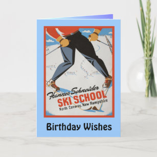 Cartes Ski D Anniversaire Zazzle Fr