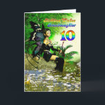 Carte Souhaits d'anniversaire pour Grandddaughte, 10 d'u<br><div class="desc">Une belle fée se trouve au bord d'un étang enchanté prêt à offrir vos voeux d'anniversaire. Customisez cette carte pour ajouter vos propres sentiments.</div>
