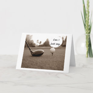 CARTE SOUHAITS DE RETRAITE/FÉLICITATIONS AU GOLFER