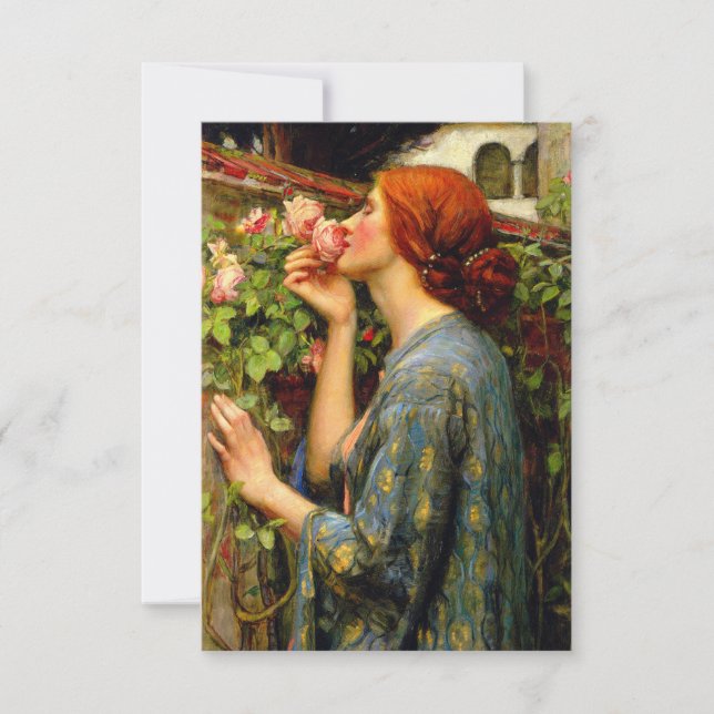 Carte Soul of the Rose John William Waterhouse (Devant)