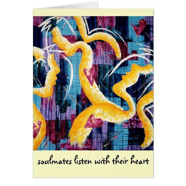 Carte "soulmates" - Augustine de beaux-arts (Devant)