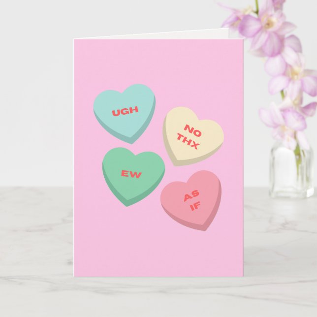 Carte Sourhearts contre la Saint-Valentin (Orchidée)